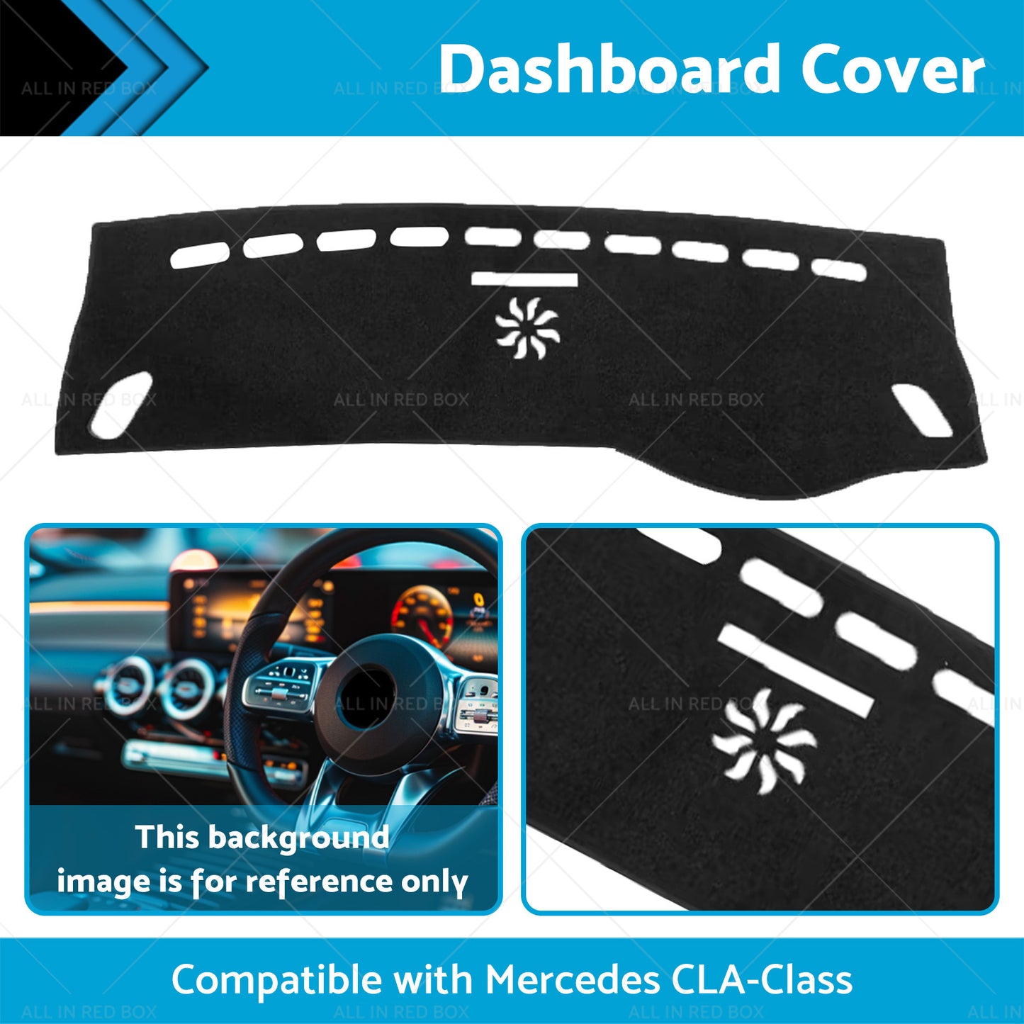 Suitable for Mercedes CLA-Class C117 X117 2013-2019 by Shevron Dash Mat Cover