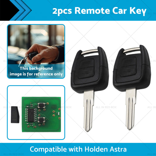 2x Complete Remote Key Suitable for Holden Astra TS 98-04 433mhz ID40 2 Buttons