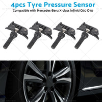 4PCS Tyre Pressure Sensor 40700-5ZH0A Suitable for Mercedes X Class 2017-2020