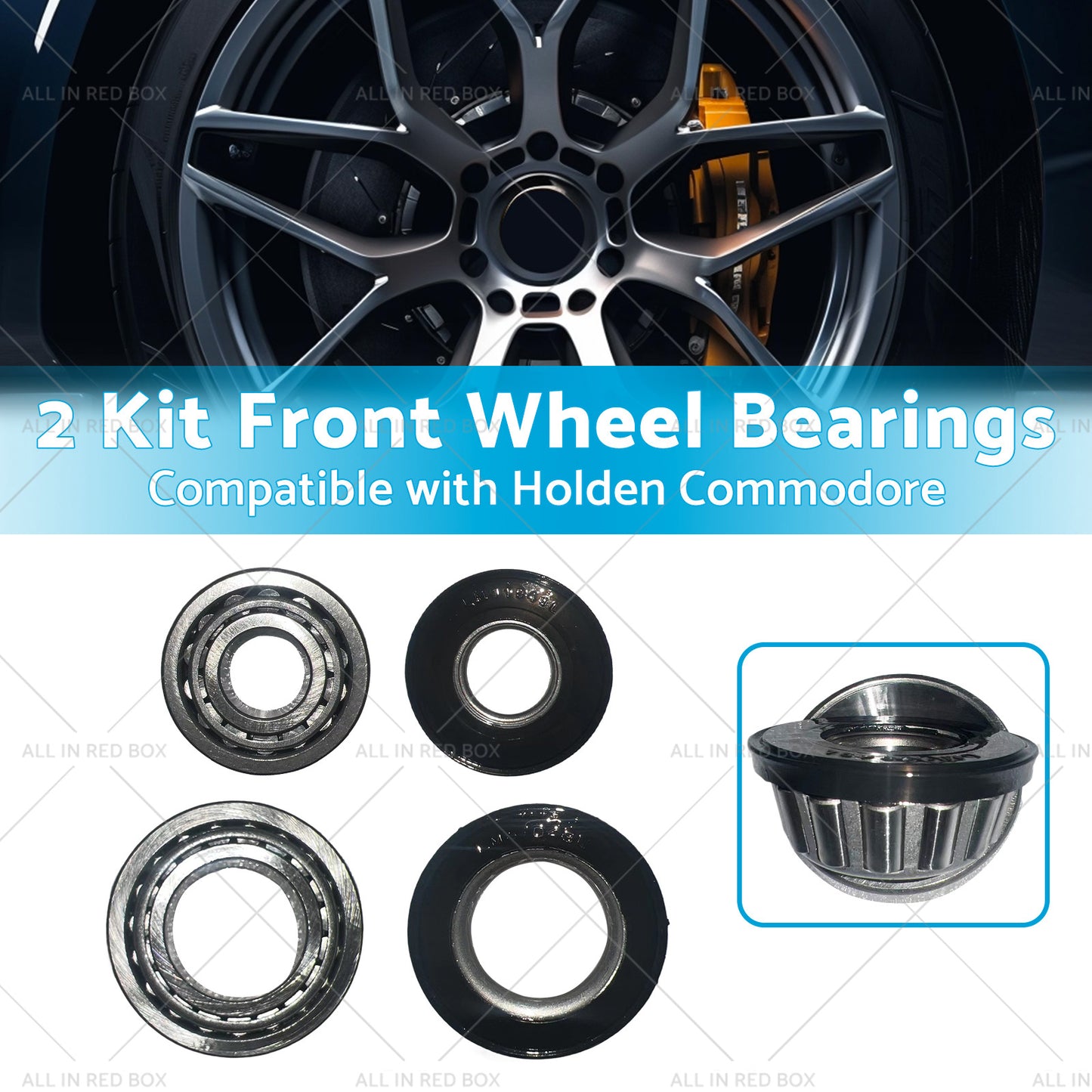 2 Kit Front Wheel Bearings Suitable for Holden HQ-WB Commodore VB VC VH VK VL VN