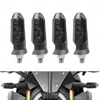 4 x Motorcycle Indicators Bike LED Turn Signal Light Blinkers Amber Universal AU