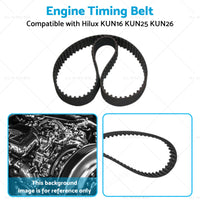 1KD-FTV Engine Timing Belt Suitable for Hilux KUN16 KUN25 KUN26 3.0L Diesel