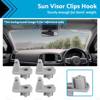 4xSuitable For Chrysler 300 Sunvisor Sun Visor Support Clip Kit 05-071EJ51BD1AA