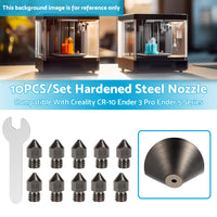 10Pcs Hardened Steel Nozzle Suitable for Creality CR-10 Ender 3 Pro 5 Series