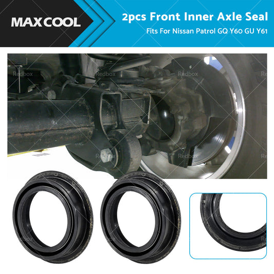 2PCS Front Inner Axle Seal Suitable For Nissan Patrol GQ Y60 GU Y61