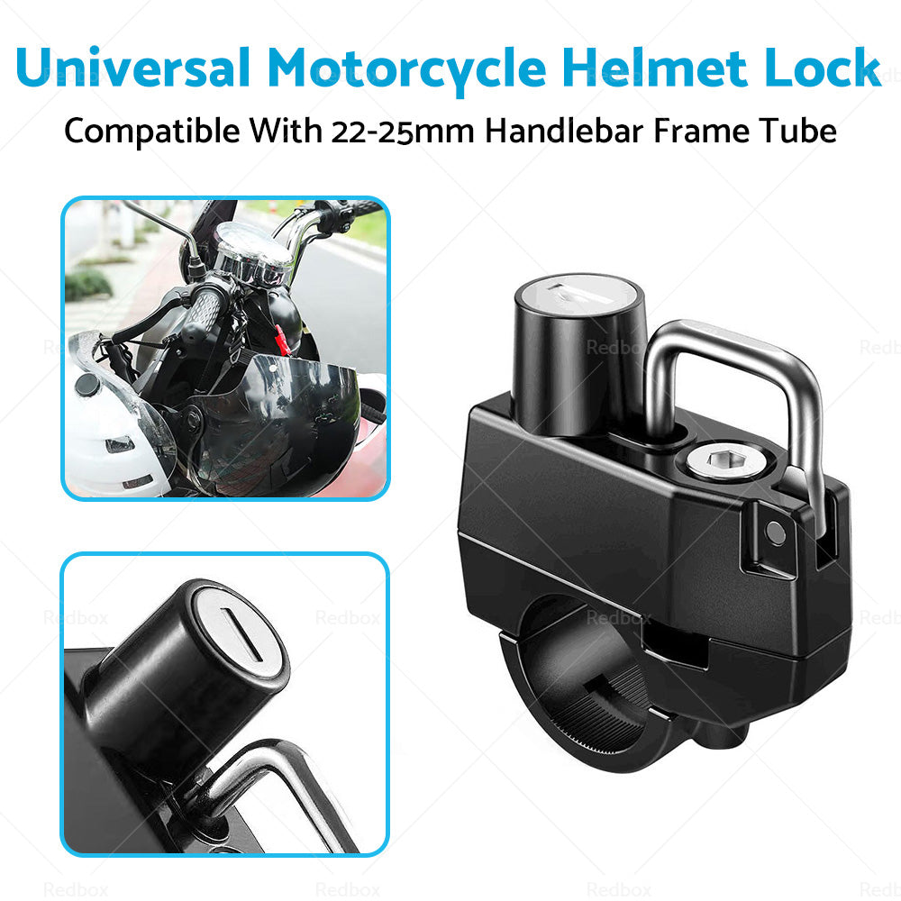 Motorcycle Helmet Lock 22mm 25mm Handlebar Frame Tube Suitable For Harley