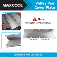 Suitable For LS Gen 3 LS1 Billet Valley Pan Cover Low Plate Knock Sensor Delete