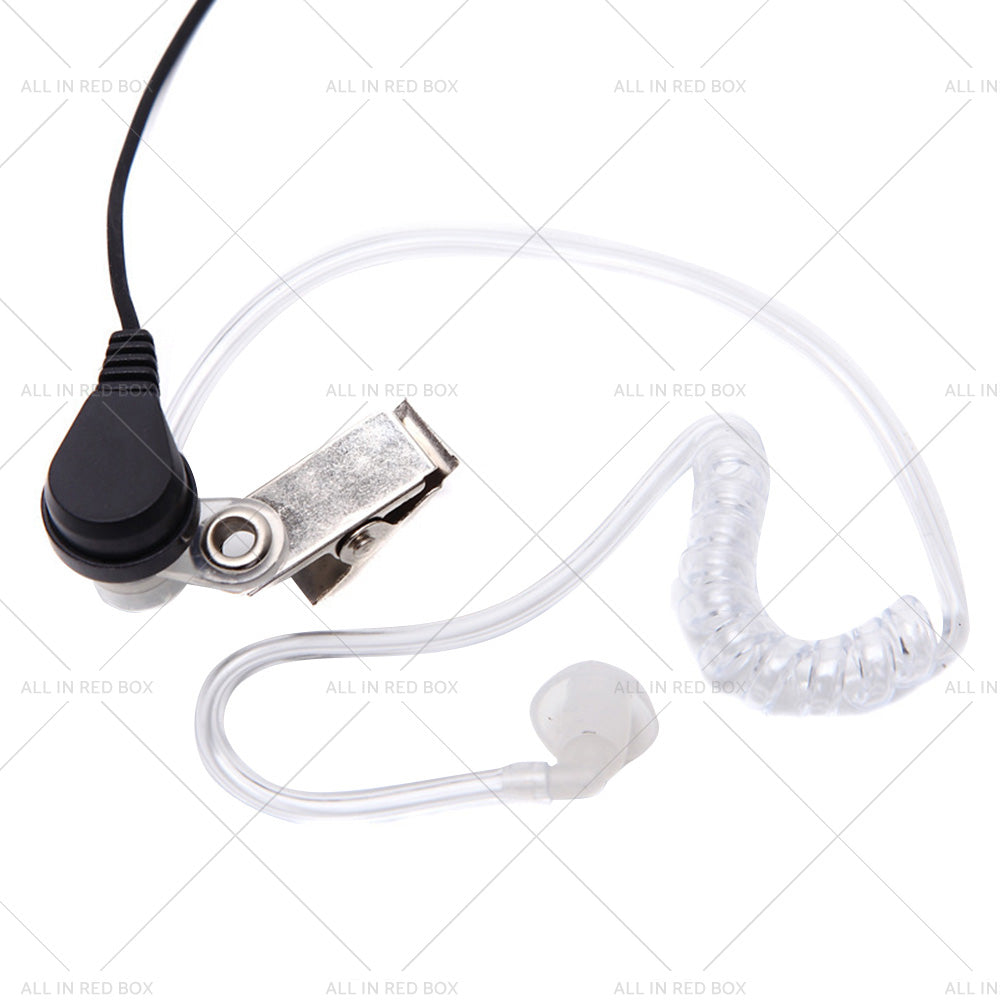 2PCS Covert Acoustic Tube Earpiece Headset Mic Suitable for Baofeng Kenwood