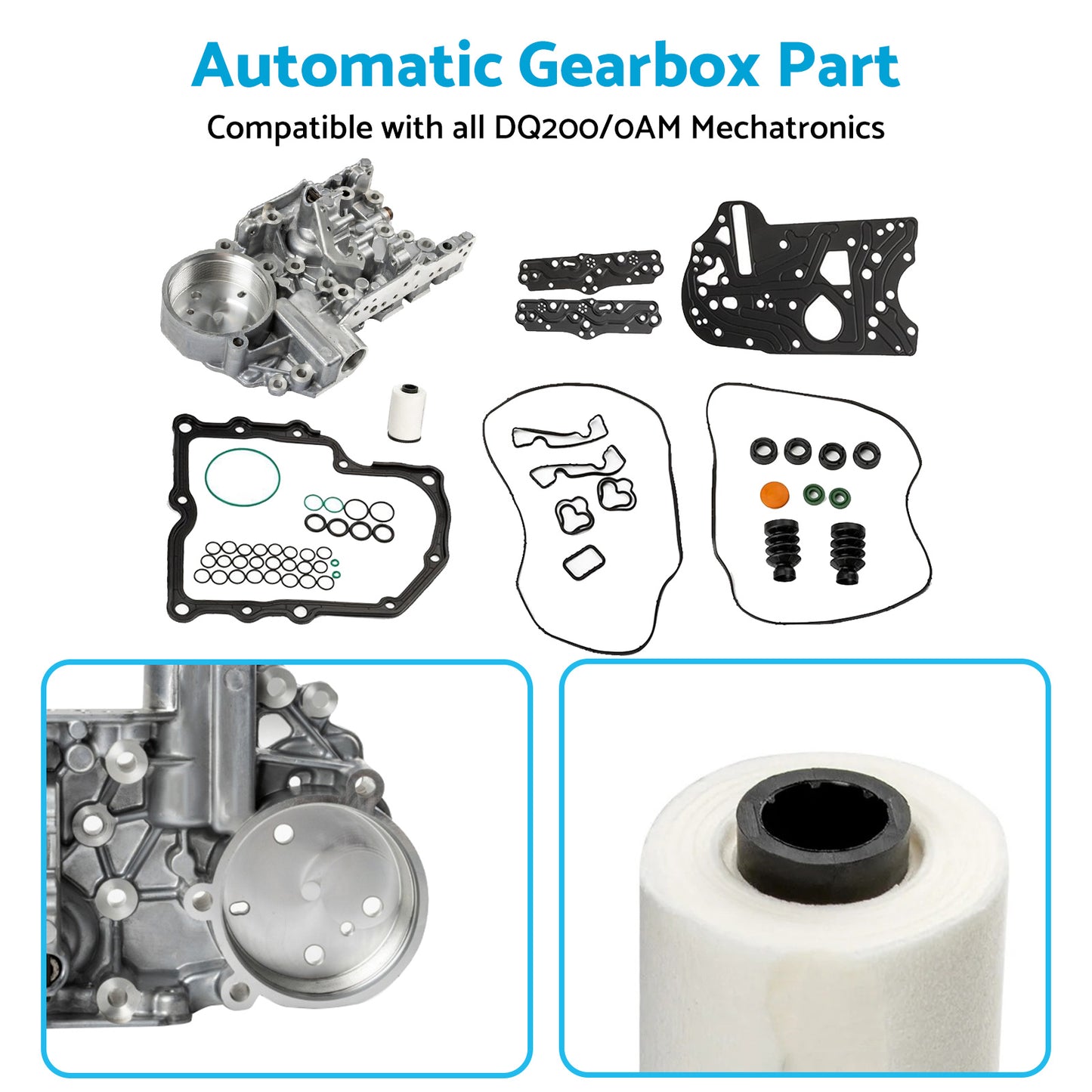 0AM DQ200 DSG Mechatronic Overhaul Valve Body Repair Kit For Audi VW Seat Skoda