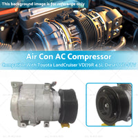 {{ Air Con AC Compressor Suitable for Toyota LandCruiser VDJ79R 4.5L Diesel 1VD-FTV }} - Buy Car Parts Online at {{ Kaka Auto Parts }}.