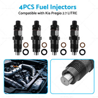 4PCS Diesel Fuel Injectors Suitable For Kia Pregio 2. 7L 105078-0140