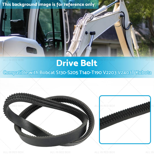 Drive Belt Suitable for Bobcat S130-S205 T140-T190 V2203 V2403T Kubota 6736775