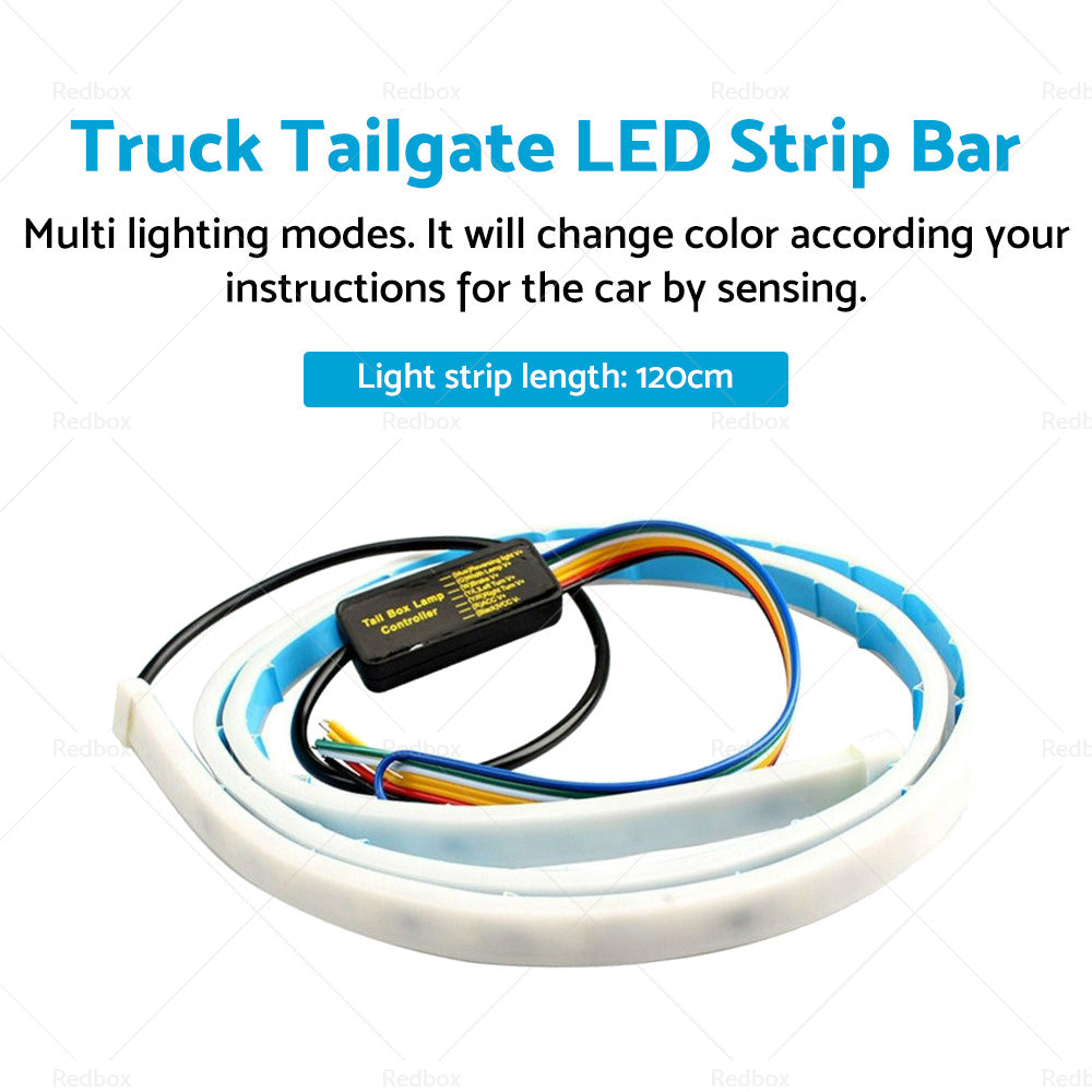 Truck Tailgate LED Strip Bar Reverse Brake Turn Signal Tail Light Waterproof