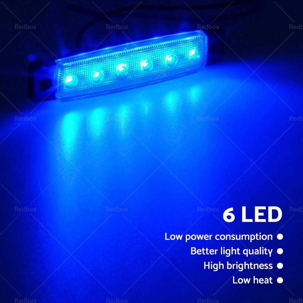 12x For Marine Boat LED Deck Courtesy Lights Waterproof Stern Transom Light 12V