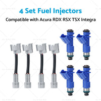 4 Set Fuel Injectors 16450-RWC-A01 Suitable for Acura RDX RSX TSX Integra 97-12