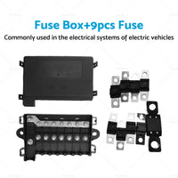 7 Way Multi Fuse Block Box Holder  9PCS 12-32V FUSES INCLUDED Car Auto