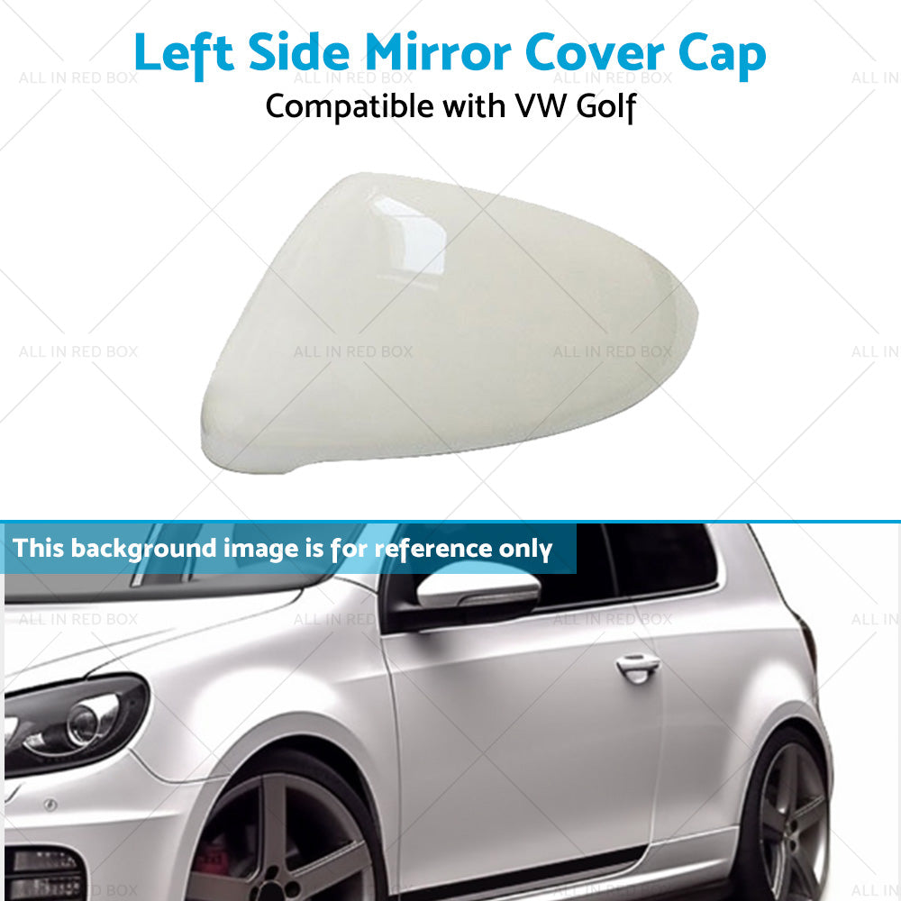 Left Mirror Cover Cap Housing Suitable for VW Golf MK7 MK7.5 13-on Pure White LH