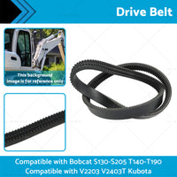 Drive Belt Suitable for Bobcat S130-S205 T140-T190 V2203 V2403T Kubota 6736775