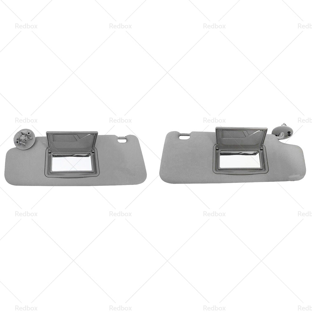 Pair Sun Visor Left Right Suitable For Holden Barina TM 2011-2018 Grey