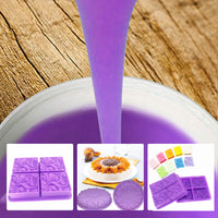 SH25 Liquid Silicone Rubber Mould Making Kit 100:3 Mix - 1Kg 5Kg 10Kg Purple