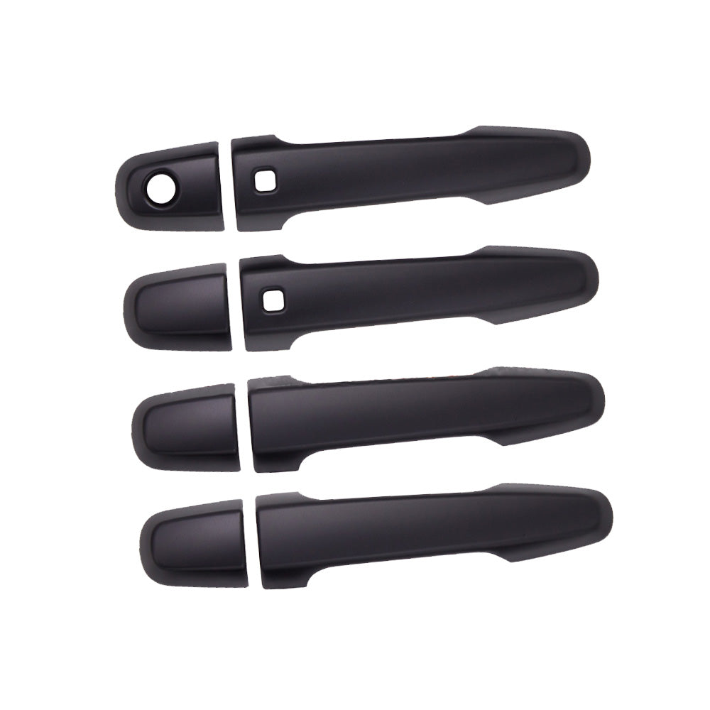 4PCS Matt Black Door Handle Cover Suitable For Mitsubishi Triton MQ MR 2015-2021