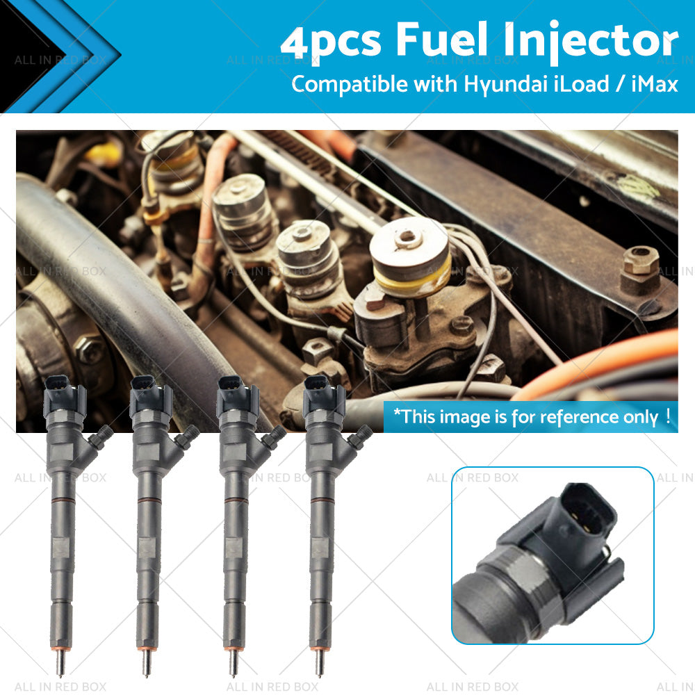 4PCS Fuel Injector Suitable for Hyundai iLoad   iMax 0445110275 33800-4A500