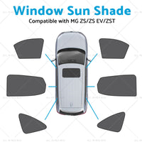 Window Magnetic Mesh Sun Blind Shade Suitable for MG ZS ZST ZS EV 2018-23