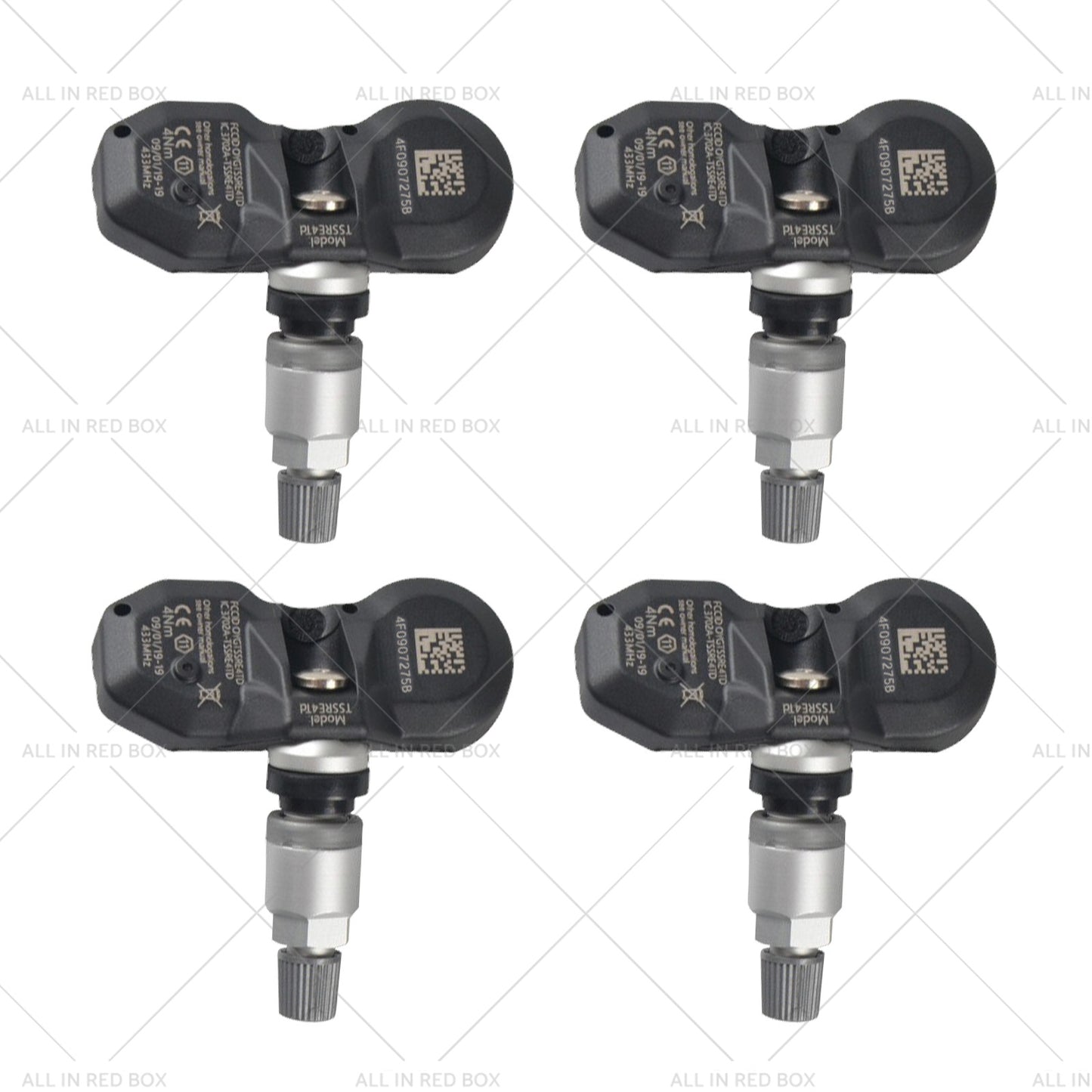 4x Tyre Pressure Monitoring Sensors Suitable for Audi Volkswagen Porsche 02-17