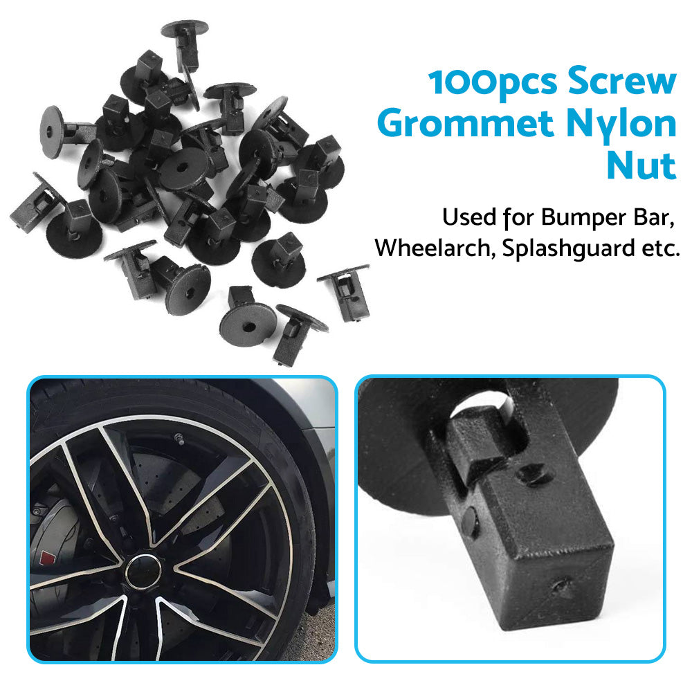 Screw Grommet Trim Clip Wheelarch Inner Guard Bumper Nut Suitable For Toyota