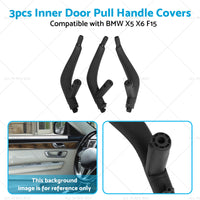 3x Inner Door Pull Handle Covers Suitable for BMW X5 X6 F15 F16 F85