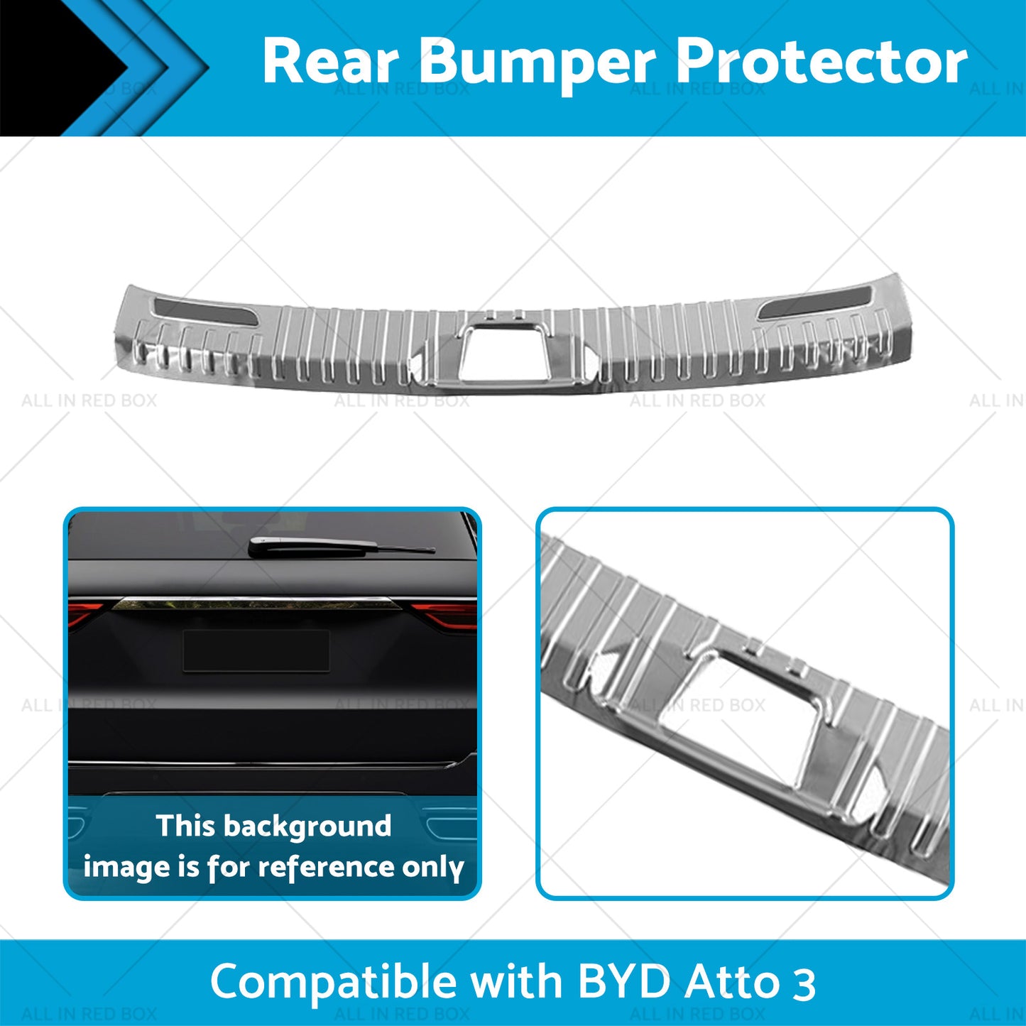 Rear Bumper Protector Scuff Suitable For 2023 BYD Atto 3 Trunk Sill Trims