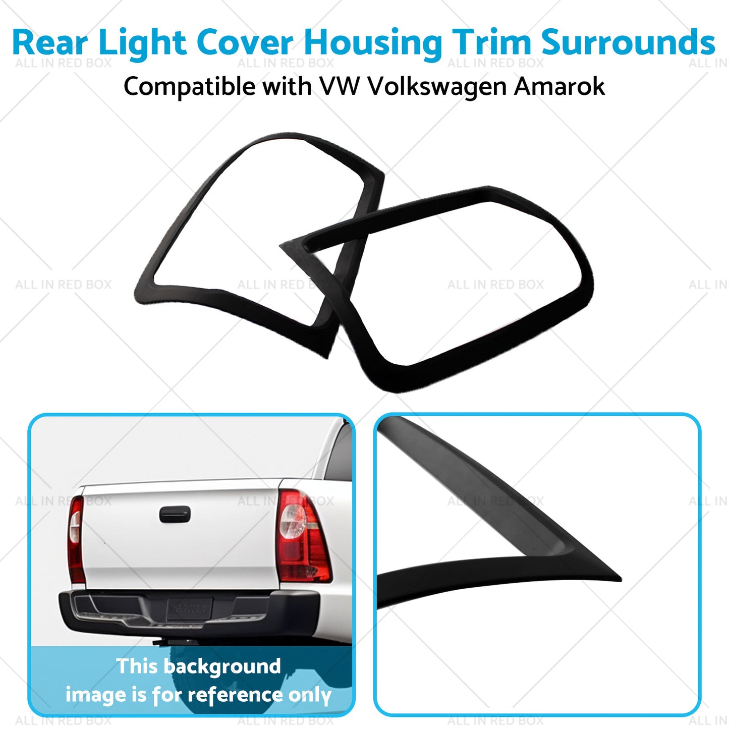 Rear Light Cover Housing Trim Surrounds Suitable for VW Volkswagen Amarok 09-22