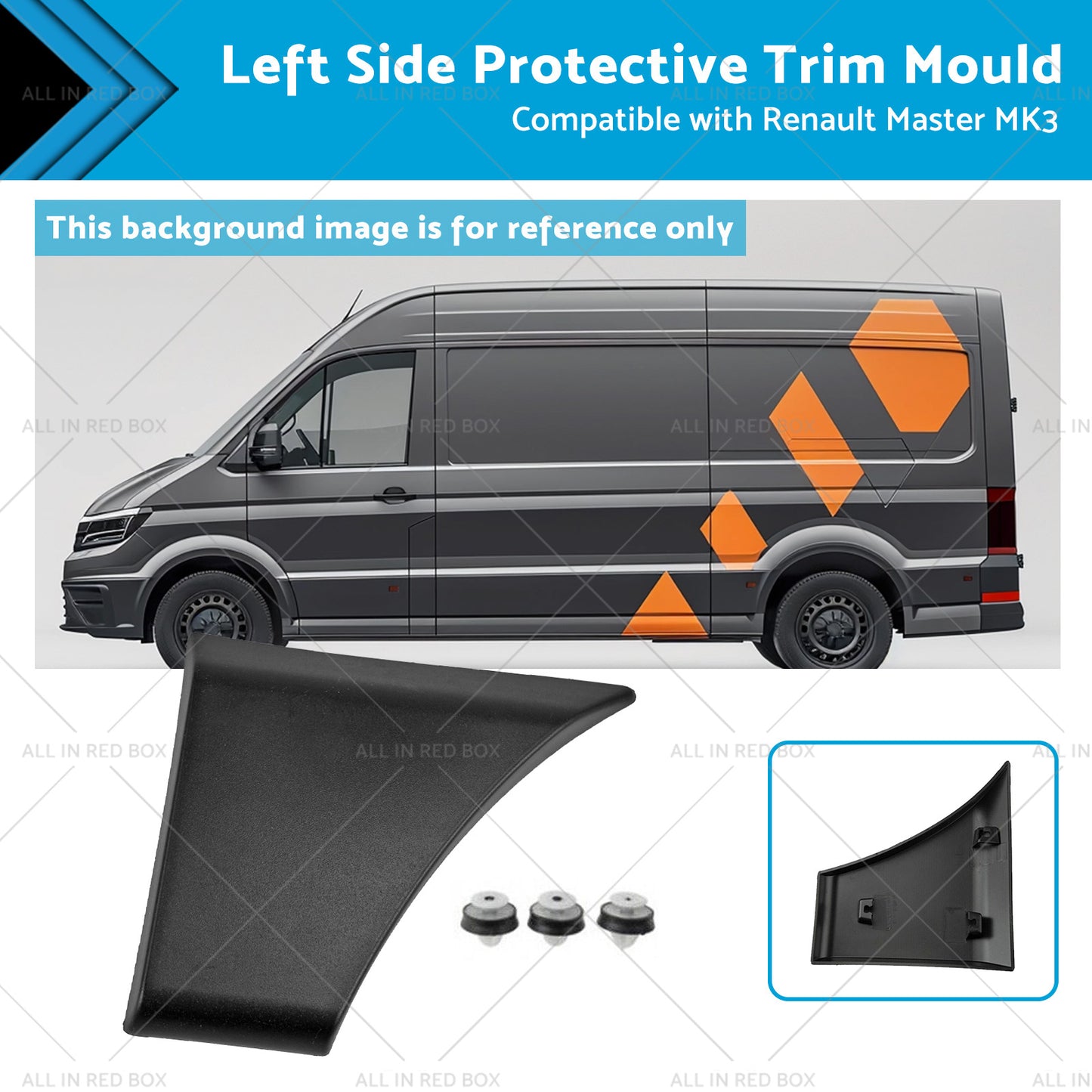 Side Protective Trim Mould Front Of Rear Wheel Suitable for Renault Master MK3