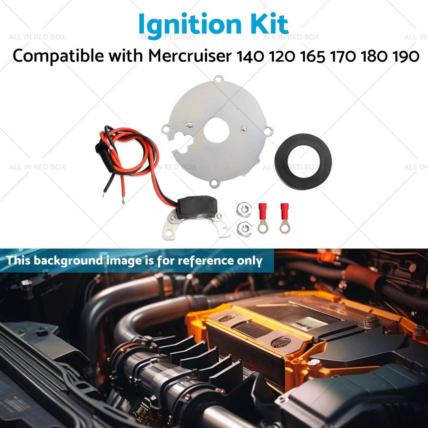 Ignitor Ignition Kit 4Cyl Distributor 1146A Suitable for Mercruiser 140 120 OMC