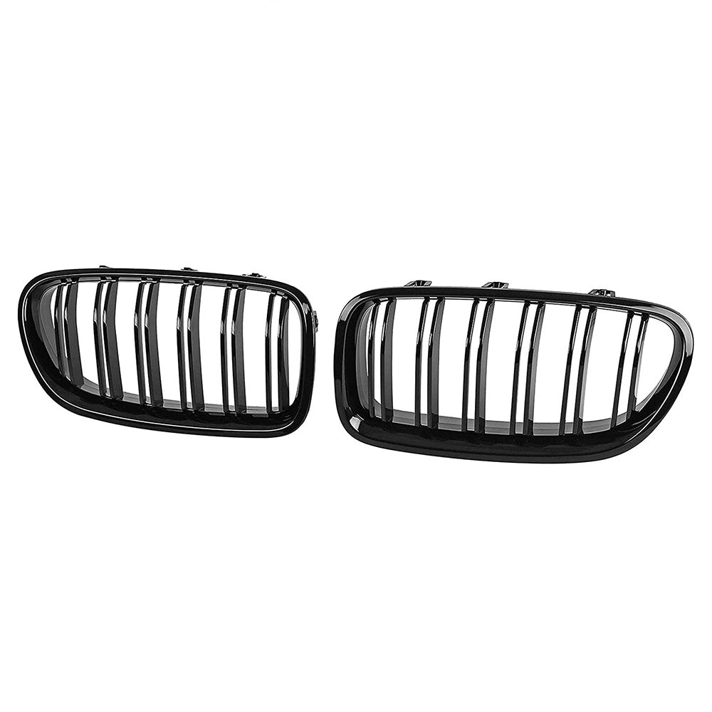 Bumper Bar Grill Grille Bodykit Suitable For BMW 5 Series F10 F11 Gloss Black