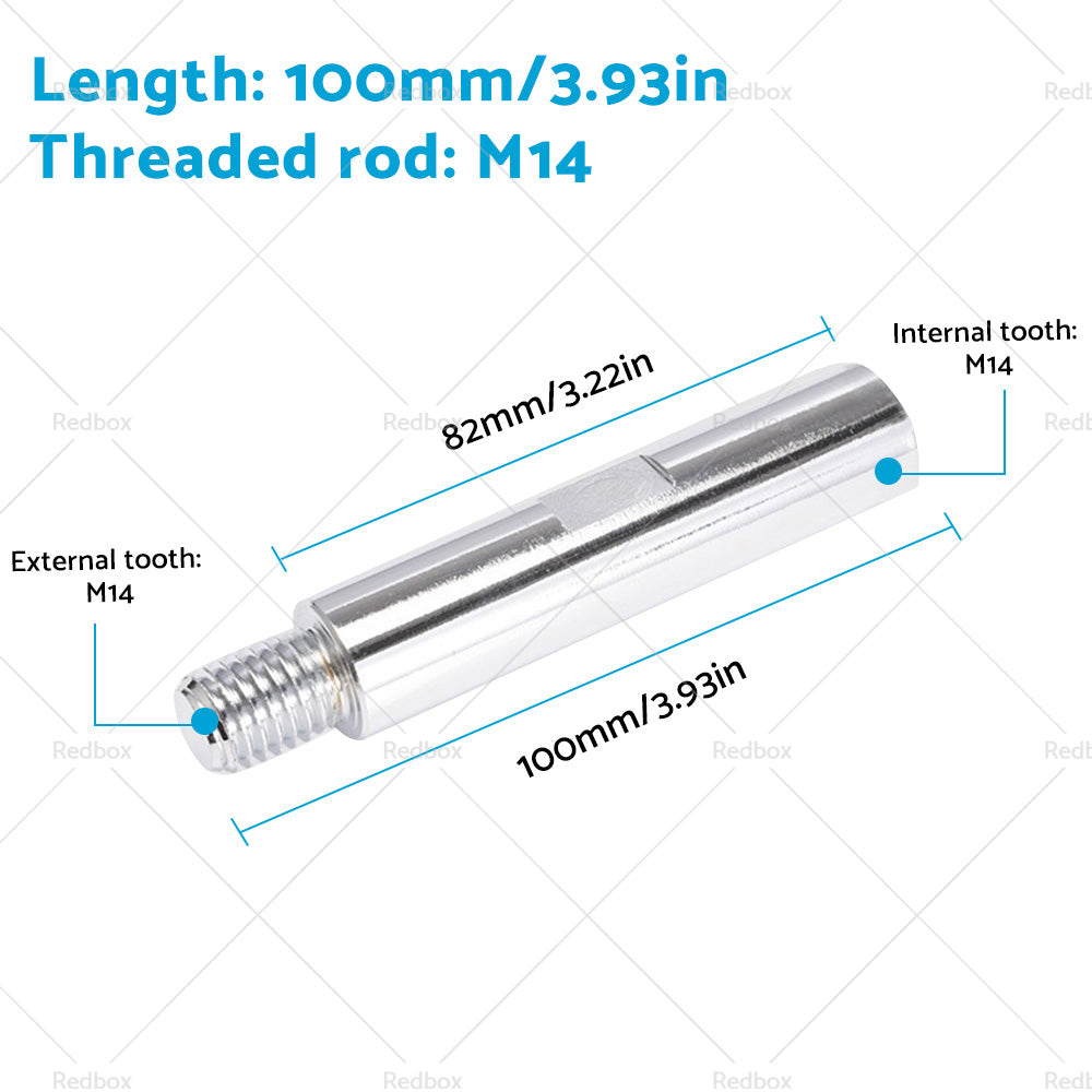 3X Angle Grinder Adapter Rod Extension Rod M14 Adapter Rod Polishing Accessories