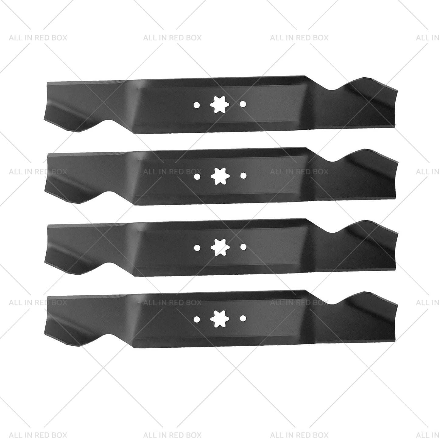 4x Blades Suitable for 38 inch  MTD Ride on Mowers 6 Point Centre Hole 742-0654