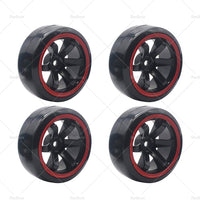 Suitable for Drifting 1 10 RC Drift Cars 4PCS Hard Plastic Rim Tyre Tire Wheel