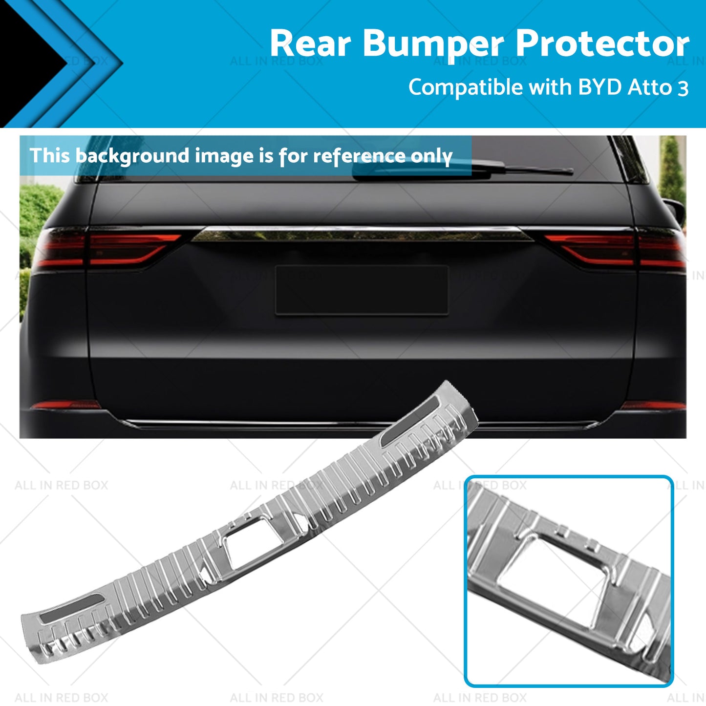 Rear Bumper Protector Scuff Suitable For 2023 BYD Atto 3 Trunk Sill Trims