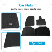 3Pcs or Set Classic Carpet Car Mats Suitable For BYD Atto 3 2022 Black