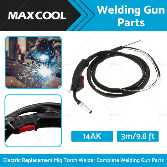 14AK Electric Replacement Mig Torch Welder Complete Welding Gun Parts 3m 9.8 ft