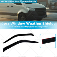 2pcs Weather shields Weathershields Suitable for Mercedes Benz Sprinter 2006-on