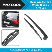 Rear Windscreen Wiper Blade  and  Arm Set Suitable for Audi Q7 4LB 06-15 4L0955425