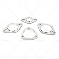 Universal Exhaust Flange Plate Set 304 Stainless Steel 2.5" 63mm 3 Bolt Gasket