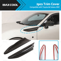 Carbon Fiber Car Side Fender Fin Vent Trim Suitable For Subaru BRZ Toyota 86