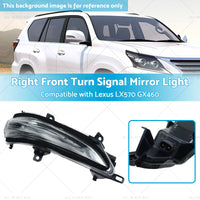 Right Front Turn Signal Mirror Light Suitable for Lexus 13-20 GX460 LX570