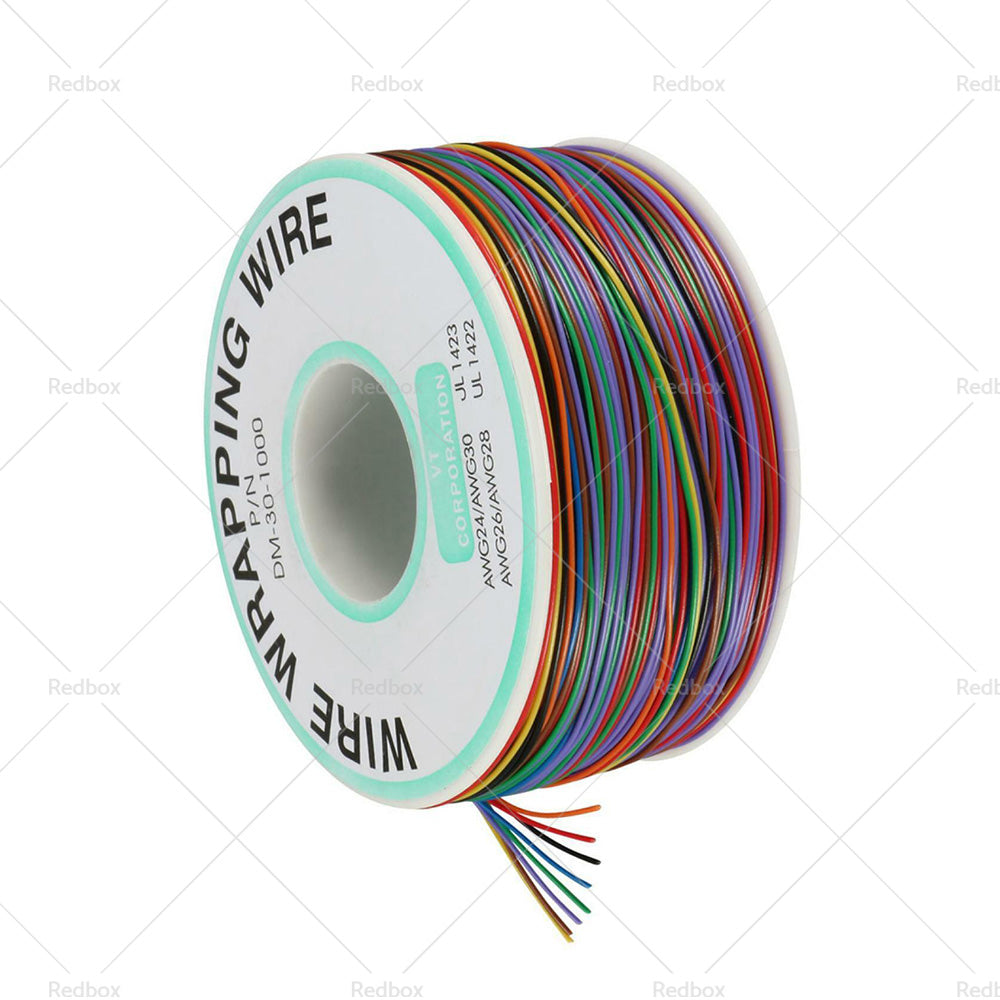 Wrapping Wire Tin Plated Copper Wire P or N DM-30-1000 30 AWG 250M Length 8 Colors