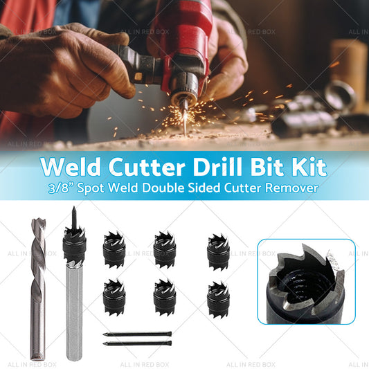 1 Set 3 8inch Spot Weld Double Sided Cutter Remover HSS Drill Bit Welder Cut Tool