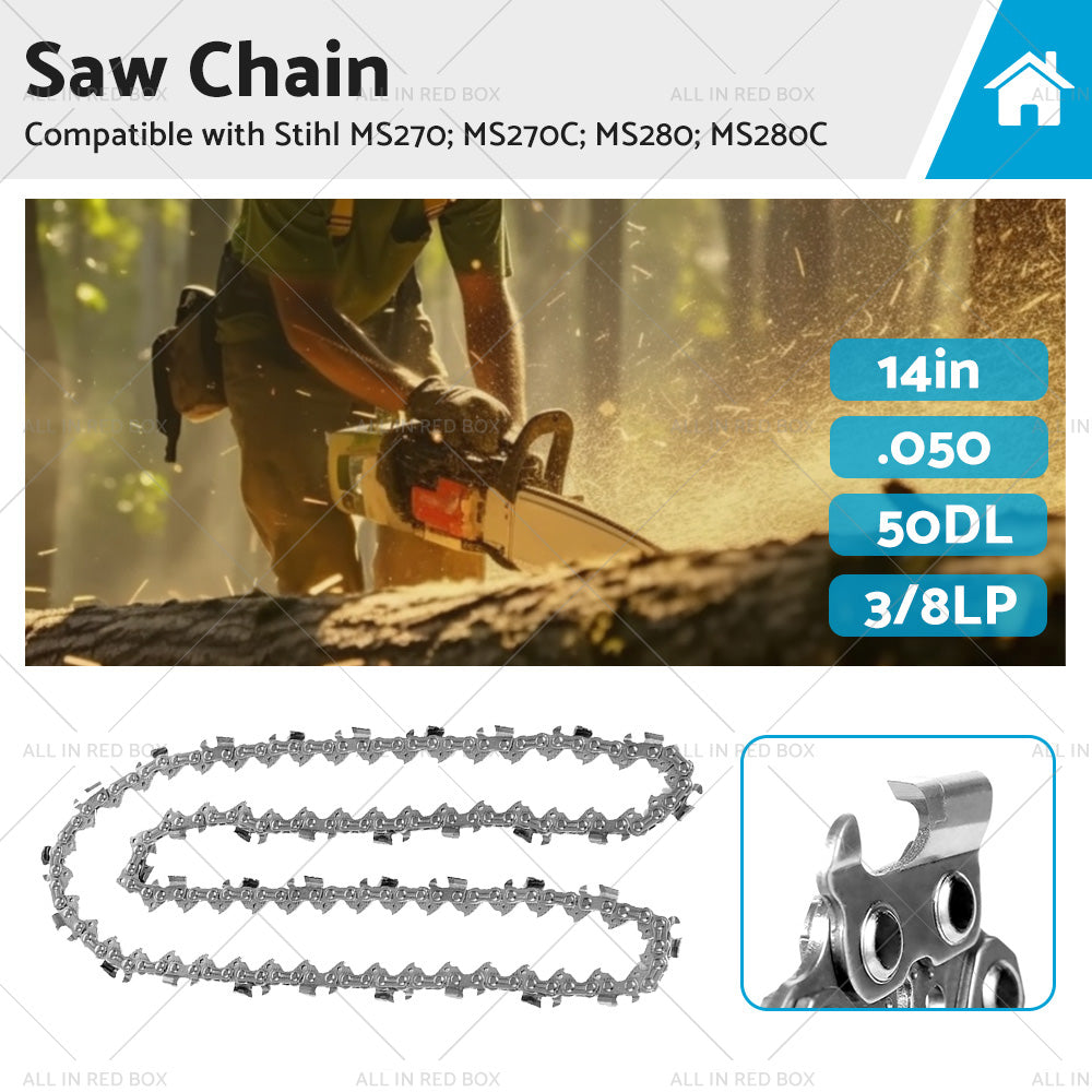 14inch 50DL 3 8 LP. 050 Carbide Chainsaw Chain Suitable for Stihl MS270 MS280 MS290