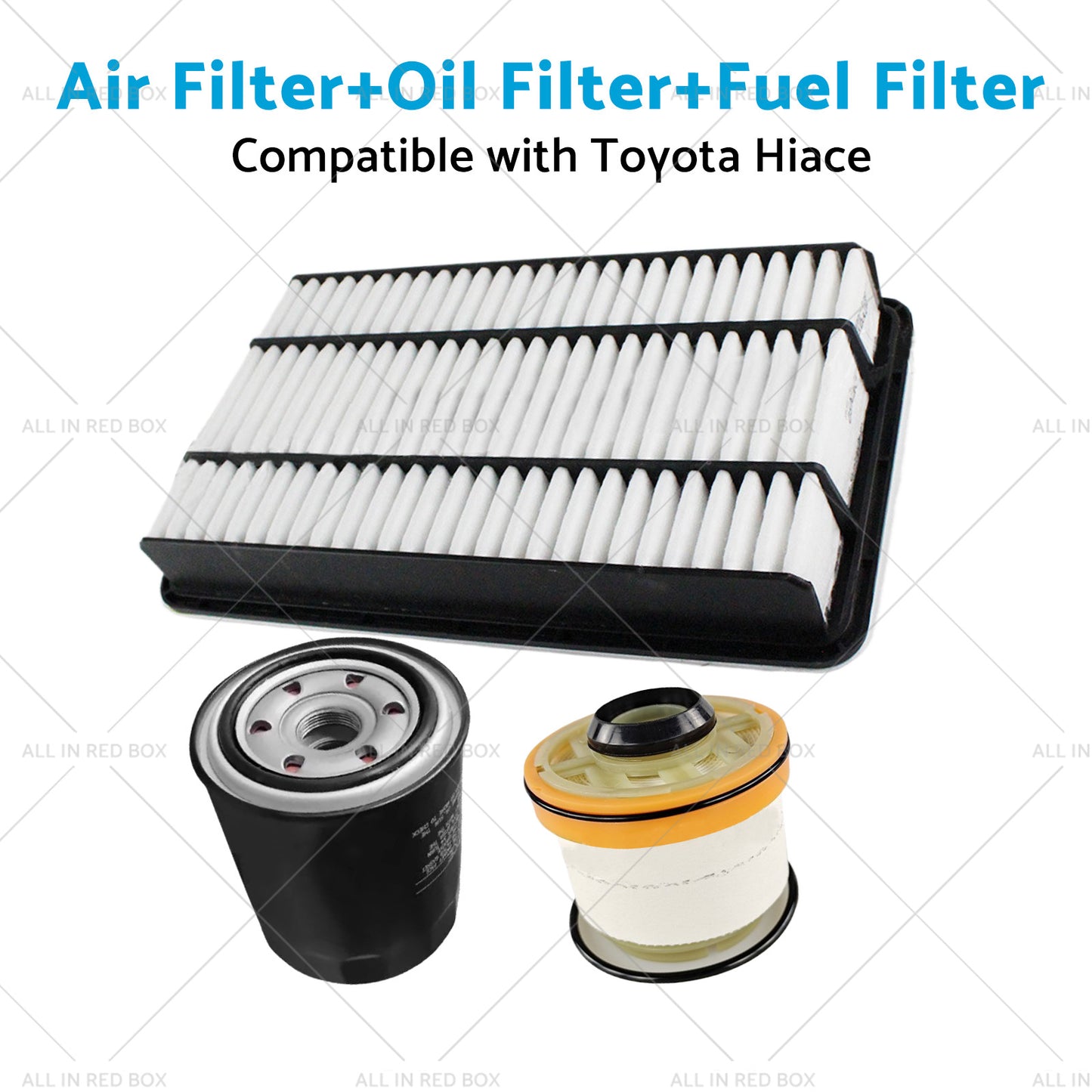 AirOilFuel Filter Kit Suitable for Toyota Hiace 3. 0L Turbo Diesel 3pcs